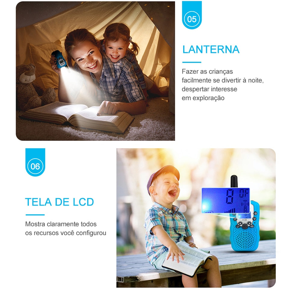 Walkie Talkie Portátil infantil